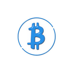 Wall Mural - a 3d icon design featuring a stylized b symbol enclosed in a partially completed circle presented as