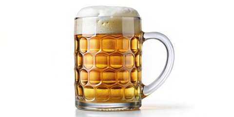 Wall Mural - Beer Stein on White Background