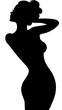 © Perfect Vector - Elegant Curvy Woman Silhouette Vector Art Isolated on White for Fashion and Design Inspiration