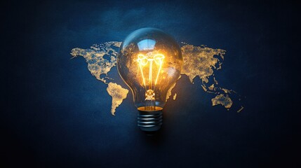 Poster - Global Light Bulb Concept