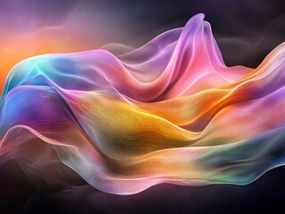 Wall Mural - A colorful abstract background with a black background