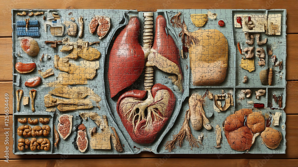 Anatomy Riddle Human organs, body parts, word search puzzle game worksheet, vector ...