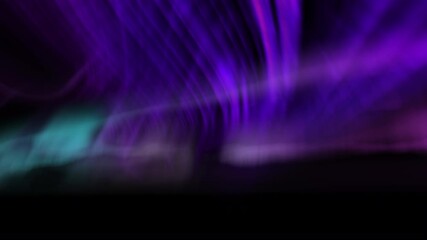 Wall Mural - aurora spectacular animation purple and green loop