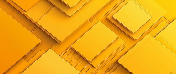 Wall Mural - a vibrant, abstract background in sunny yellow. contemporary lemon-orange hues. fresh business banne