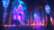 © Thiago - glowing neon temple