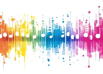 Wall Mural - a trendy pattern of colorful stripes in a retro risograph style. with a smooth color transition, it'