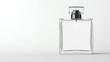 © julio - Clear Glass Perfume Bottle Mockup On White Background