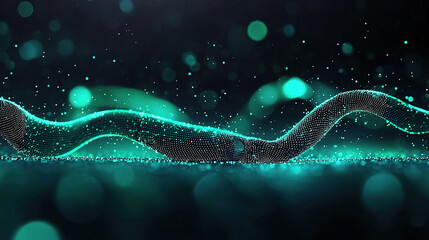 Abstract technology particles mesh background, showcasing digital flow and network connections in a modern and high-tech visual style.
