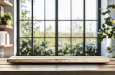 A warm and inviting autumn-inspired interior setting featuring a polished wooden table in the foreground.