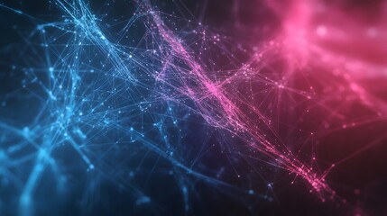 Abstract coding concept with glowing lines and symbols, symbolizing innovation and digital transformation