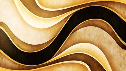 Minimalist gold abstract gradient background with