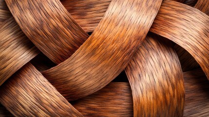 Intricate braided wood texture close-up nature artistic environment detailed viewpoint craft concept