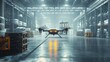 © Tuachan - Advanced Warehouse Drone in Modern Industrial Storage Facility