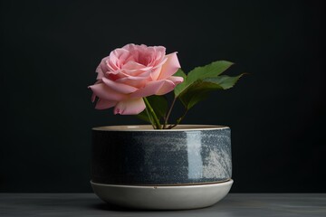 Wall Mural - rose in vase