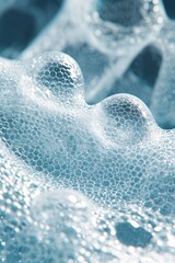 Poster - Abstract foam texture background creating wavy pattern with bubbles