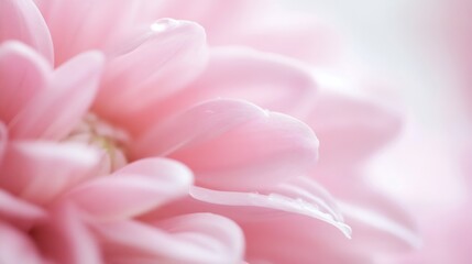Poster - Close up view of delicate pink flower petals creating a soft and serene atmosphere : Generative AI