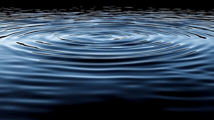 Poster - Water ripples, dark background, calm surface, nature scene, website banner