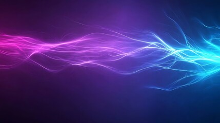 Wall Mural - format system path abstract artistic visualization of colorful light waves in a futuristic digital c