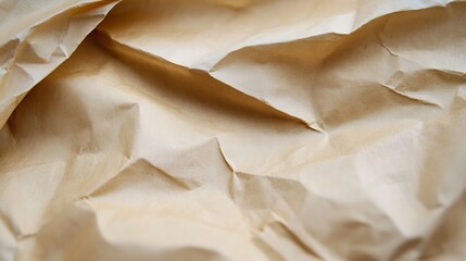 Leinwandbilder - Crinkled brown paper creating interesting textures for a creative and artistic background : Generative AI