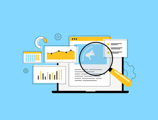 Wall Mural - content marketing dashboard visualizes analytics, performance metrics and engagement data. tracking 