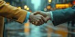 © Margarita - Handshake Between Engineers at Construction Site Closeup Collaboration Teamwork