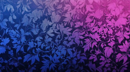 Gradient floral damask pattern background.