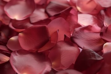 Wall Mural - red rose petals