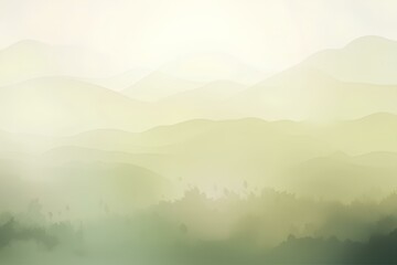 Wall Mural - misty morning in the mountains