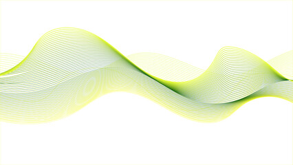 Wall Mural - white background with abstract waves, a graphic line sonic or sound wave composition. futuristic col