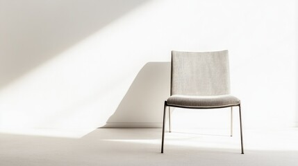 Poster - Modern chair in sunlit room