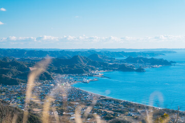 Wall Mural - 鋸山の美しい海と山の風景