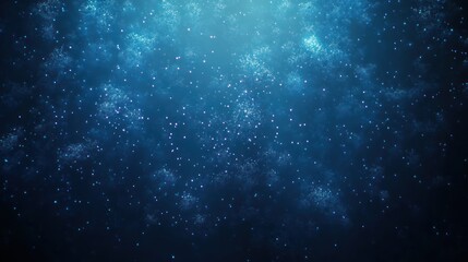 Poster - Dreamy Underwater Scene with Sparkling Particles and Ethereal Glow
