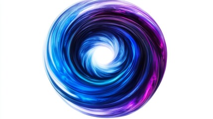 Wall Mural - a captivating swirl of vibrant blue and purple hues draws the viewer in. this dynamic design evokes 