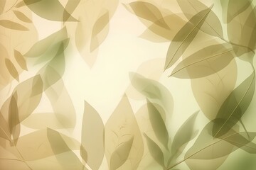 Wall Mural - green leaves background