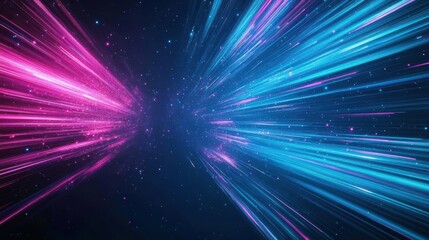 Poster - Colorful abstract background featuring a dynamic star burst design with vibrant hues and gradients