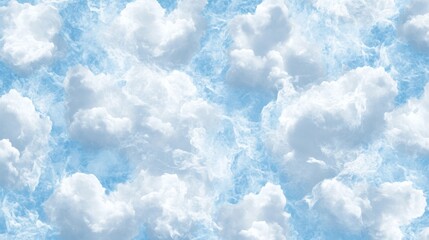 Wall Mural - abstract background of white clouds in the sky. blue sky with fluffy clouds