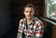 © iushakovsky - Casual male portrait in flannel shirt