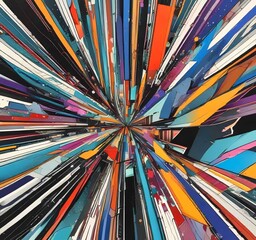 Wall Mural - illustration of abstract technology background.