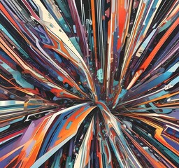 Wall Mural - illustration of abstract technology background.