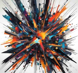 Wall Mural - illustration of abstract technology background.