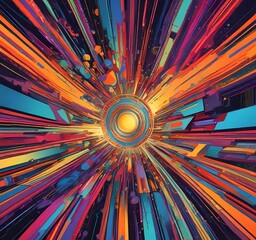 Wall Mural - illustration of abstract technology background.