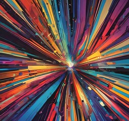 Wall Mural - illustration of abstract technology background.