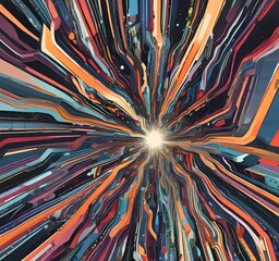 Wall Mural - illustration of abstract technology background.