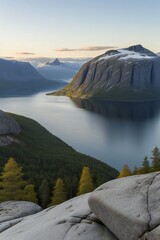 Wall Mural - Mountain and Sea