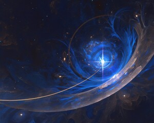 Wall Mural - abstract luminous fluid motion background featuring swirling colors and radiant textures. emphasizin