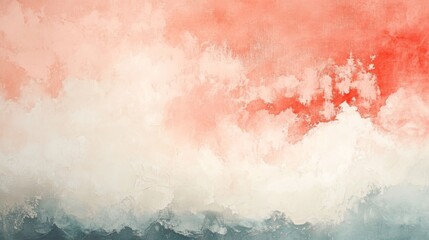 Wall Mural - Abstract artwork displaying a combination of warm and cool colors