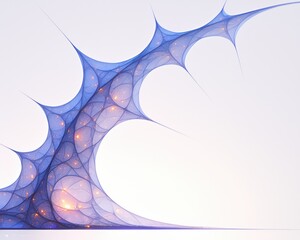 Wall Mural - Abstract neon glow fractals background with neon glow fractals and vibrant light bursts. Emphasizing modern energy and artistic innovation, ideal for high-impact graphics and futuristic designs.