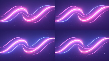 Wall Mural - Abstract neon glow patterns background with neon glow patterns and vivid color contrasts. Emphasizing dynamic light effects and artistic energy, ideal for vibrant designs and modern visuals.