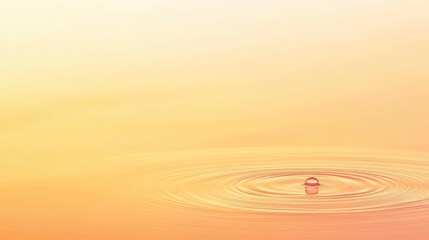 Poster - A droplet falling into calm water creates gentle ripples