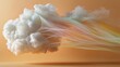 © typepng - Cloud computing visualization through a vibrant, rainbow-colored cloud in digital art form, creating an abstract and inspirational environment